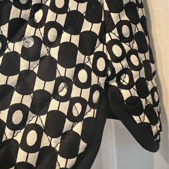 Carole Little Jackets & Coats Carole Little Black And White Print